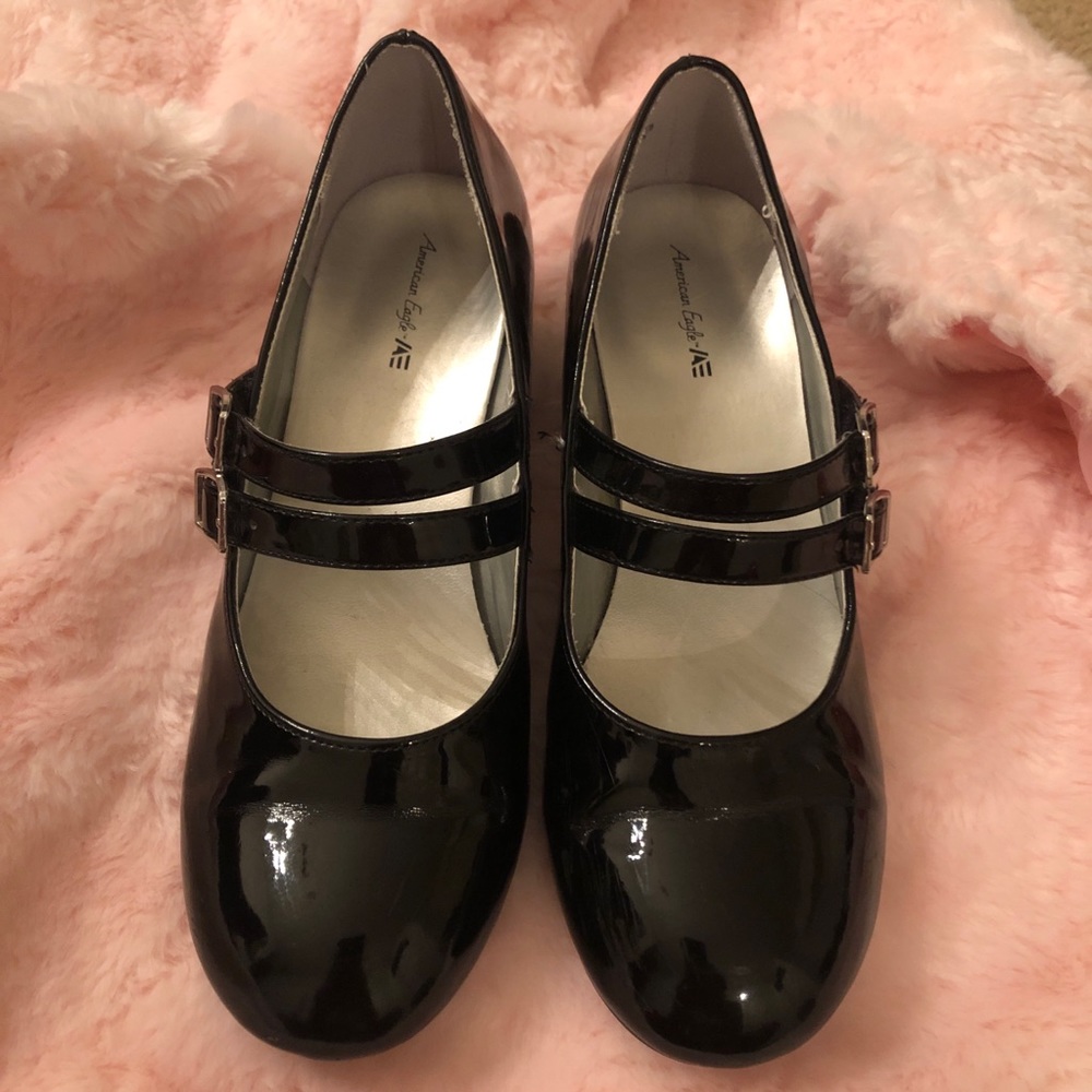 Girls Black Patent Dress Shoes